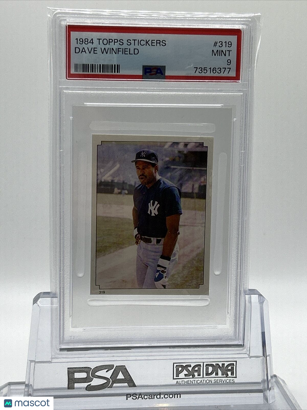 1984 Topps Stickers Baseball Dave Winfield #319 PSA 9 73516377