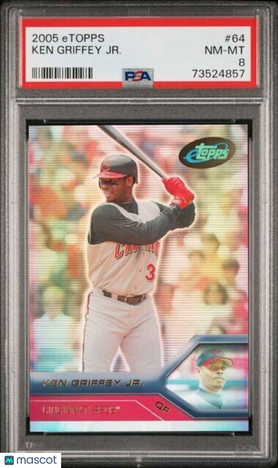 2005 eTopps Ken Griffey Jr. Baseball Card #64 PSA 8 NM-MT