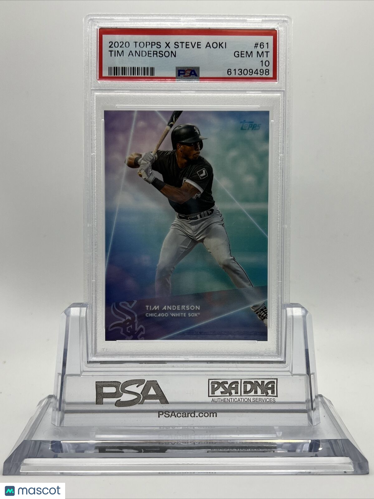 2020 Topps X Steve Aoki Tim Anderson Baseball Card #61 PSA 10