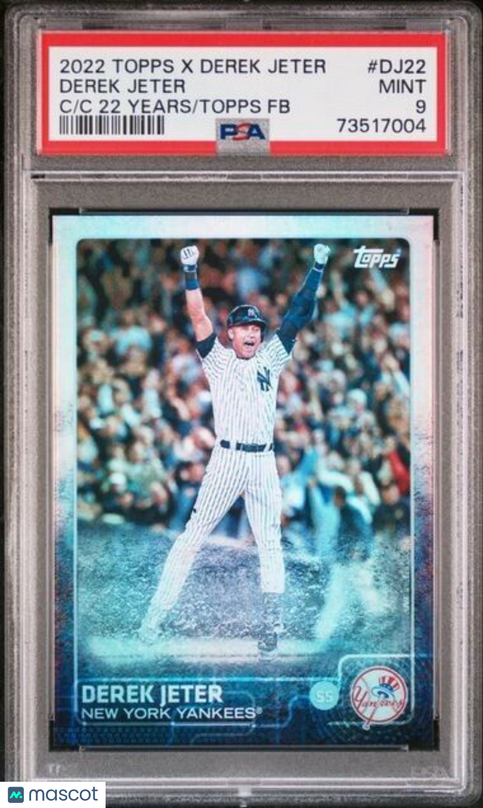 2022 Topps x Derek Jeter 22 Years of Topps FOILBOARD Derek Jeter Card DJ22 PSA 9