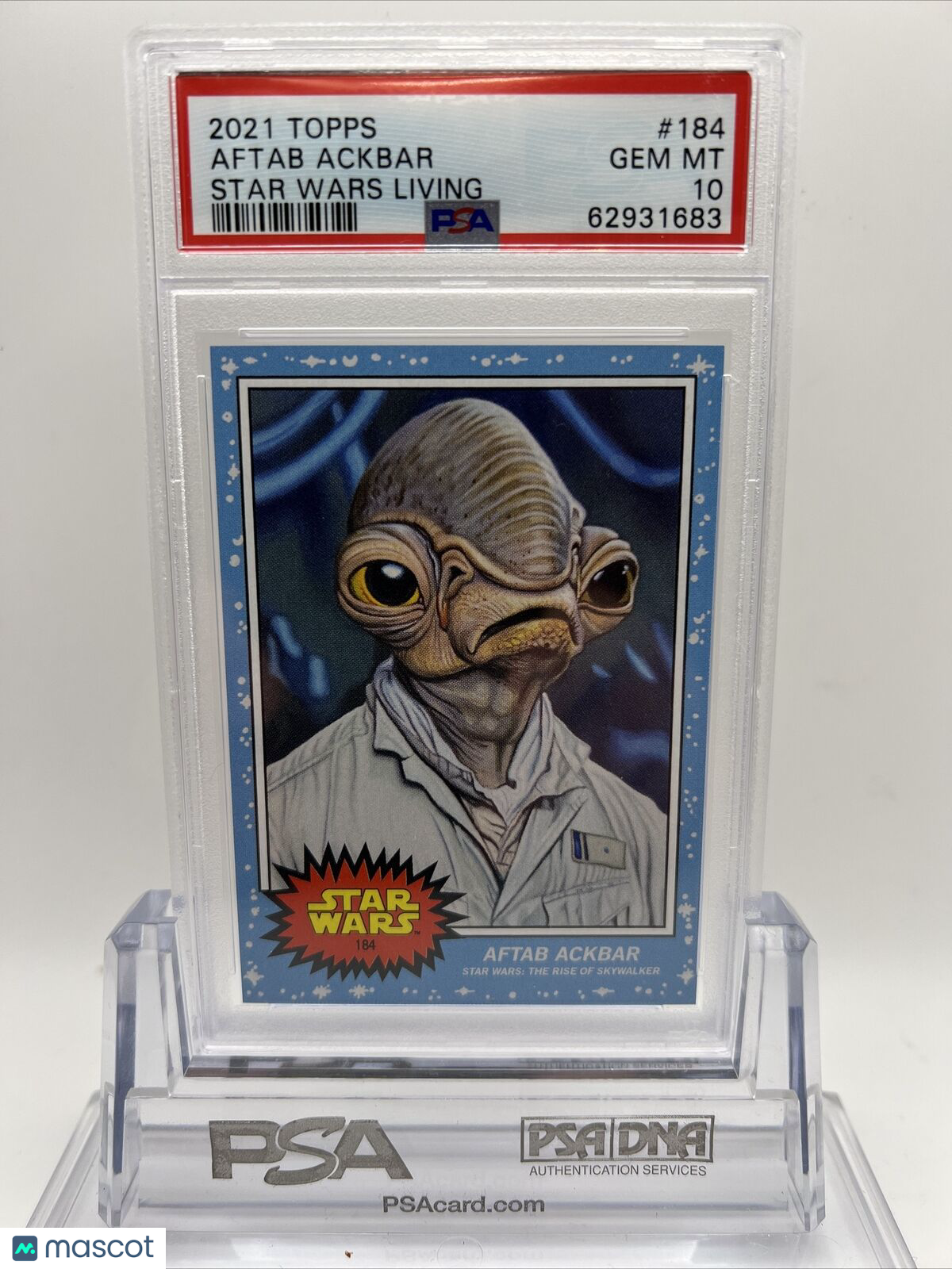 2021 Topps Star Wars Living Set Aftab Ackbar Card #184 PSA 10 Gem Mint