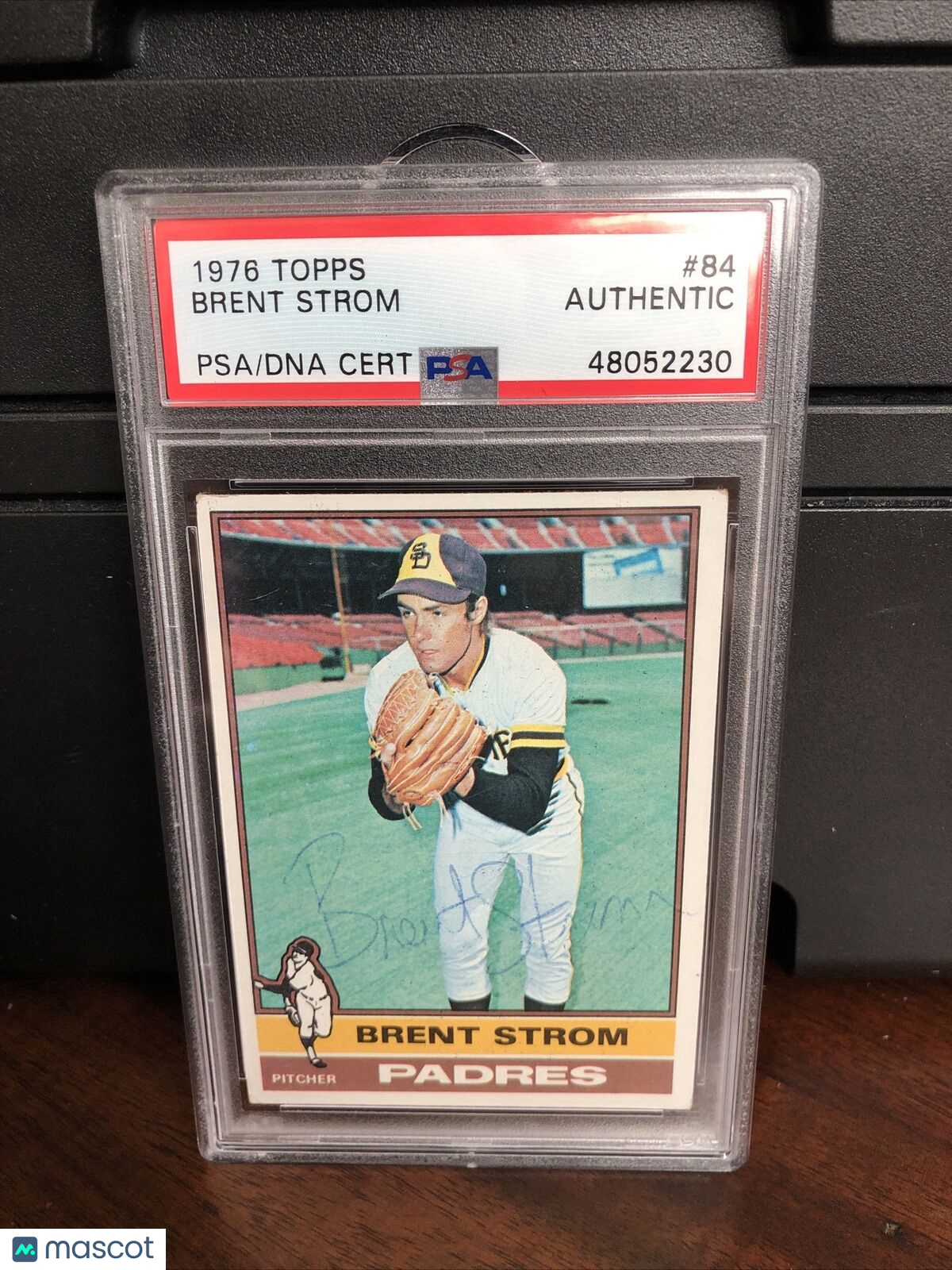 1976 Topps Brent Strom #84 Autograph PSA/DNA Authentic