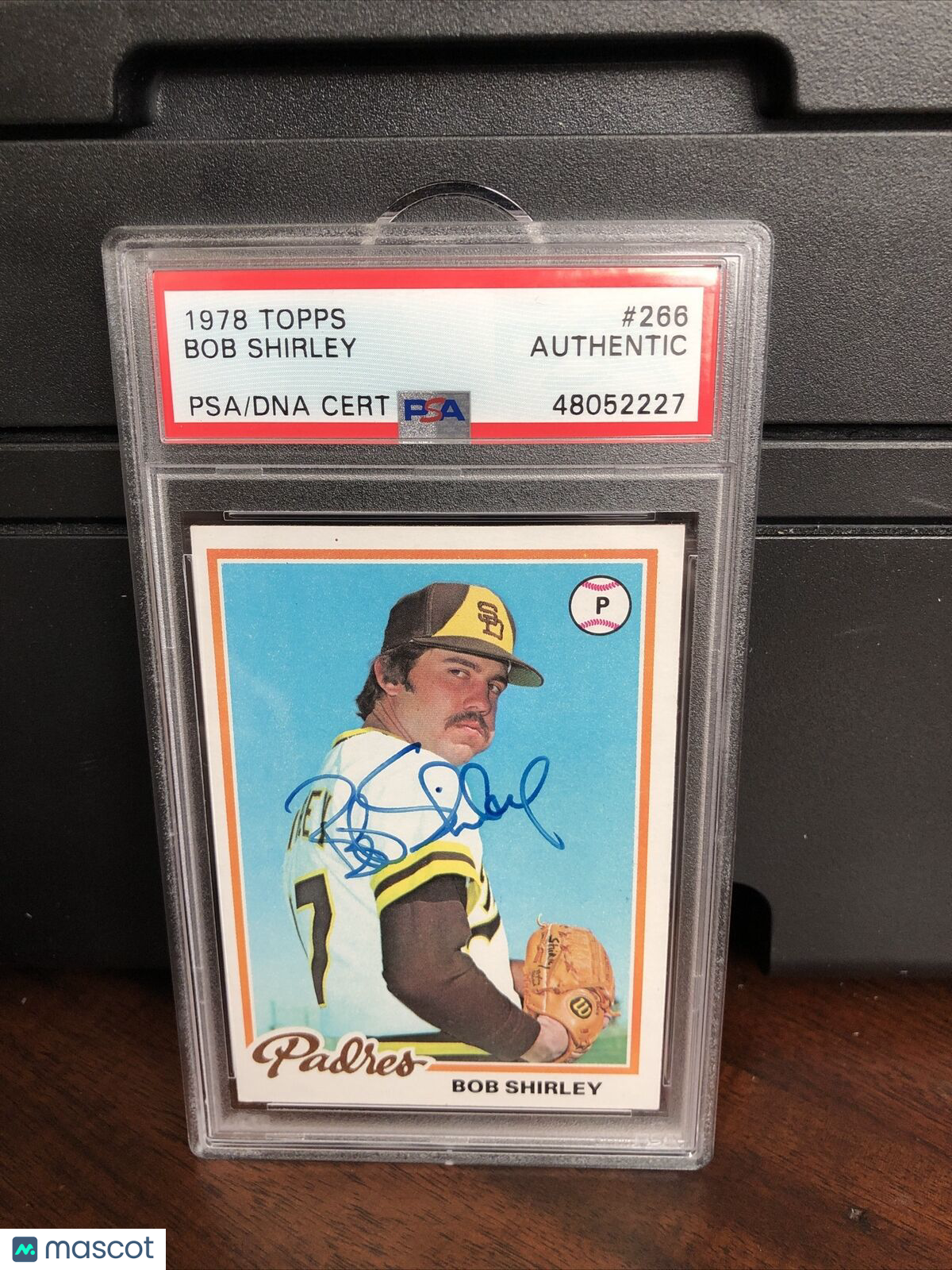 1978 Topps Bob Shirley #266 Autograph PSA/DNA Authentic