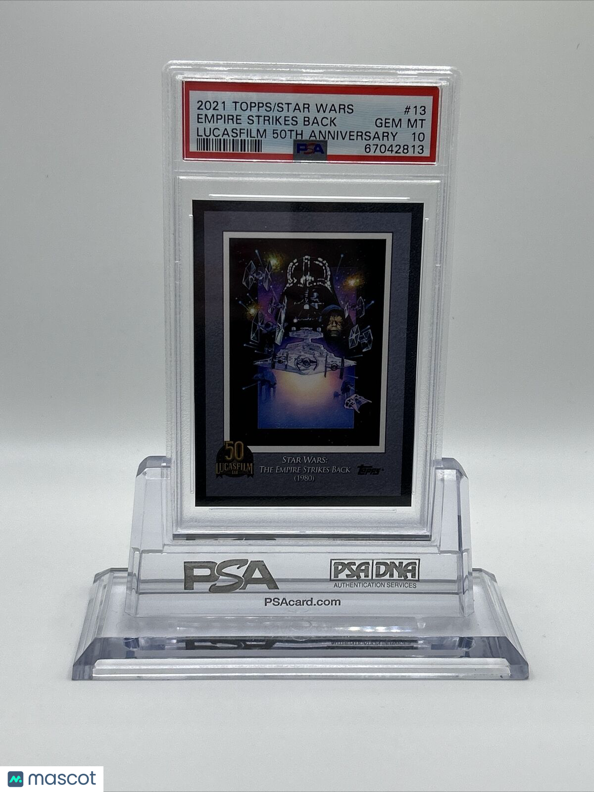 2021 Topps Star Wars Lucasfilm 50th Anniversary Empire Strikes Back #13 PSA 10