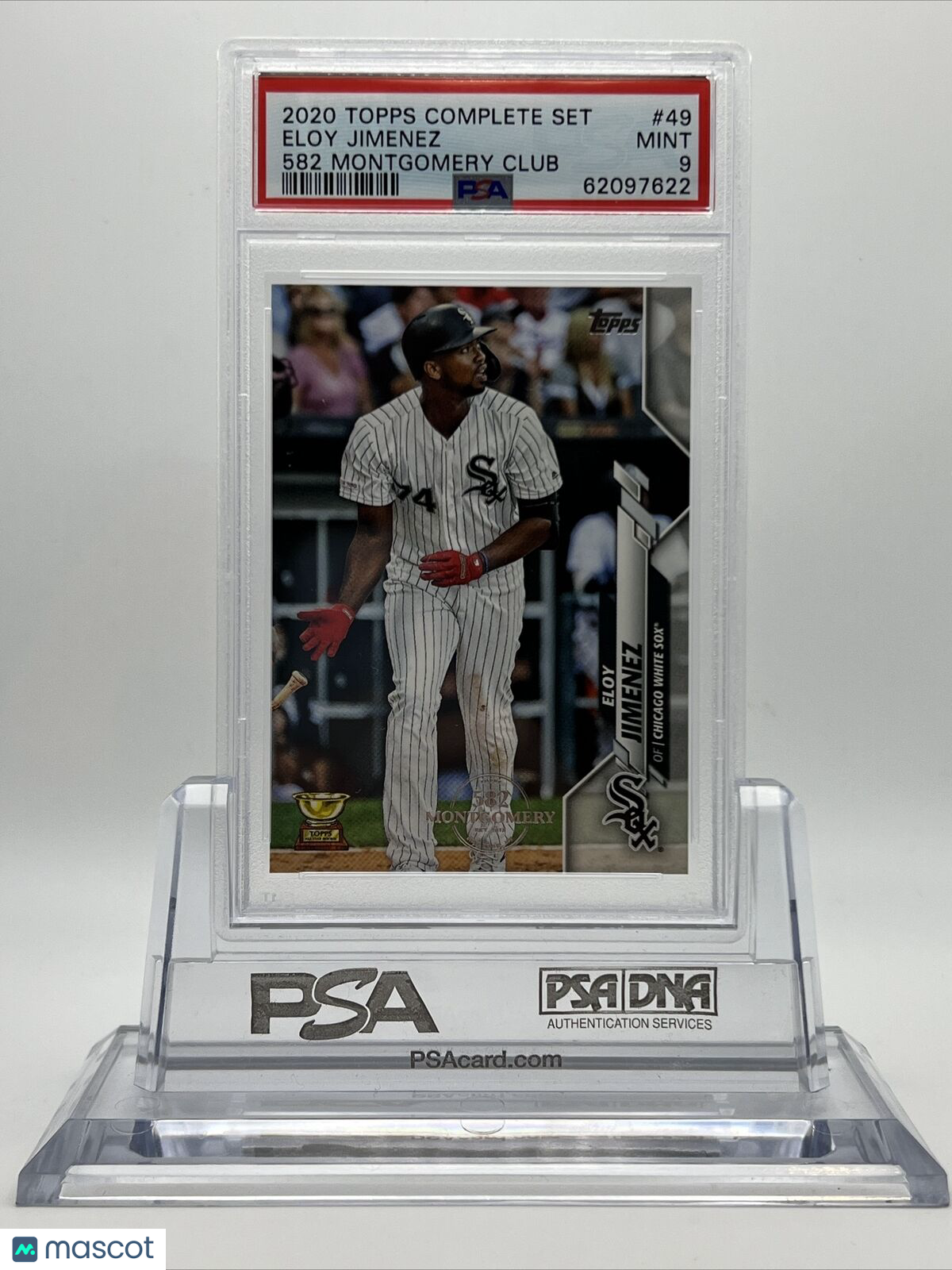2020 Topps 582 Montgomery Club Set Eloy Jimenez Baseball Card #49 PSA 9