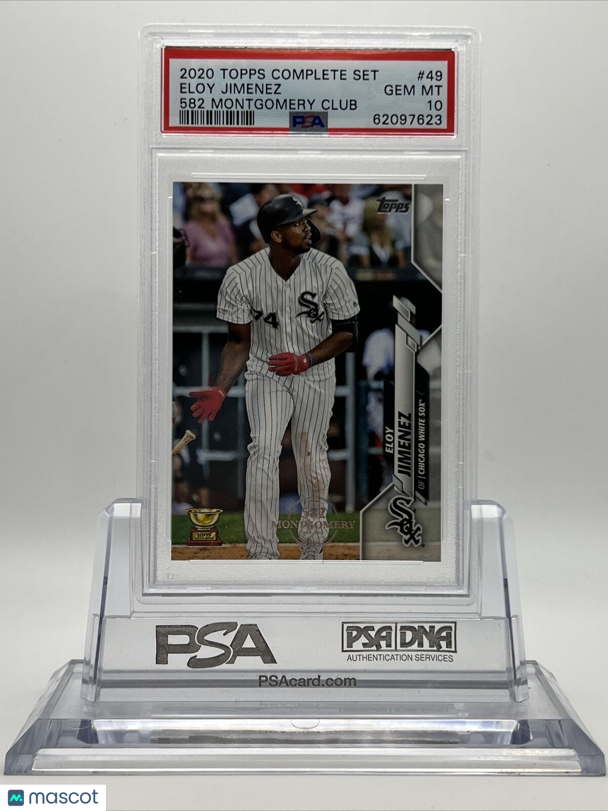2020 Topps 582 Montgomery Club Set Eloy Jimenez Baseball Card #49 PSA 10