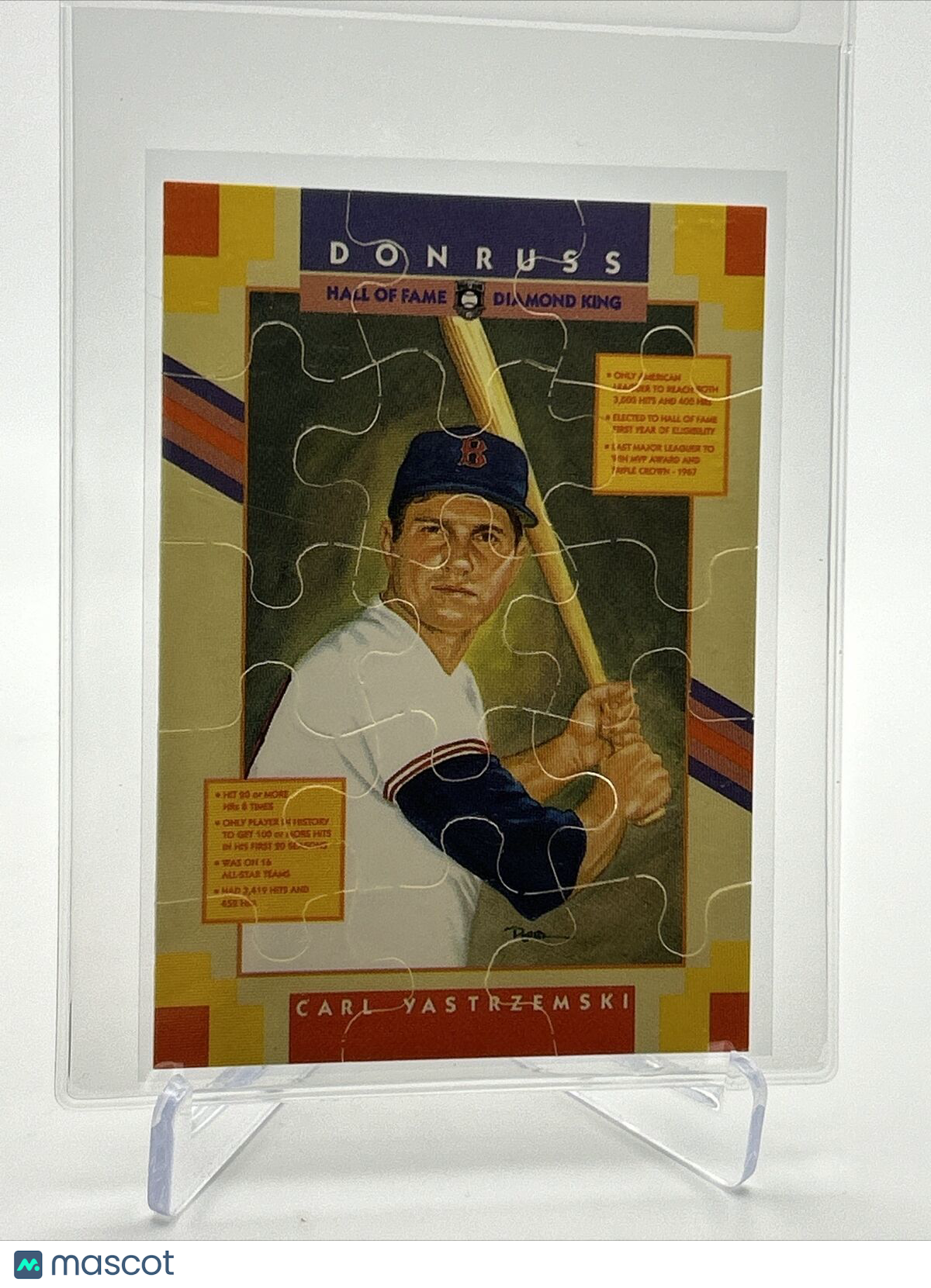 1990 Donruss the Rookies Carl Yastrzemski Puzzle Card Mint FREE SHIPPING