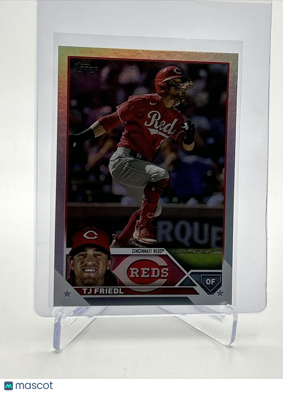 2023 Topps RAINBOW FOIL TJ Friedl Baseball Card #558 FREE SHIPPING