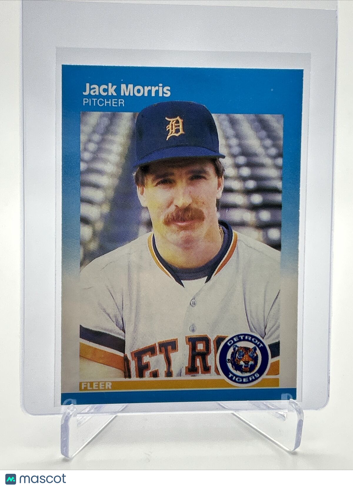 1987 Fleer Jack Morris Baseball Card #158 Mint FREE SHIPPING