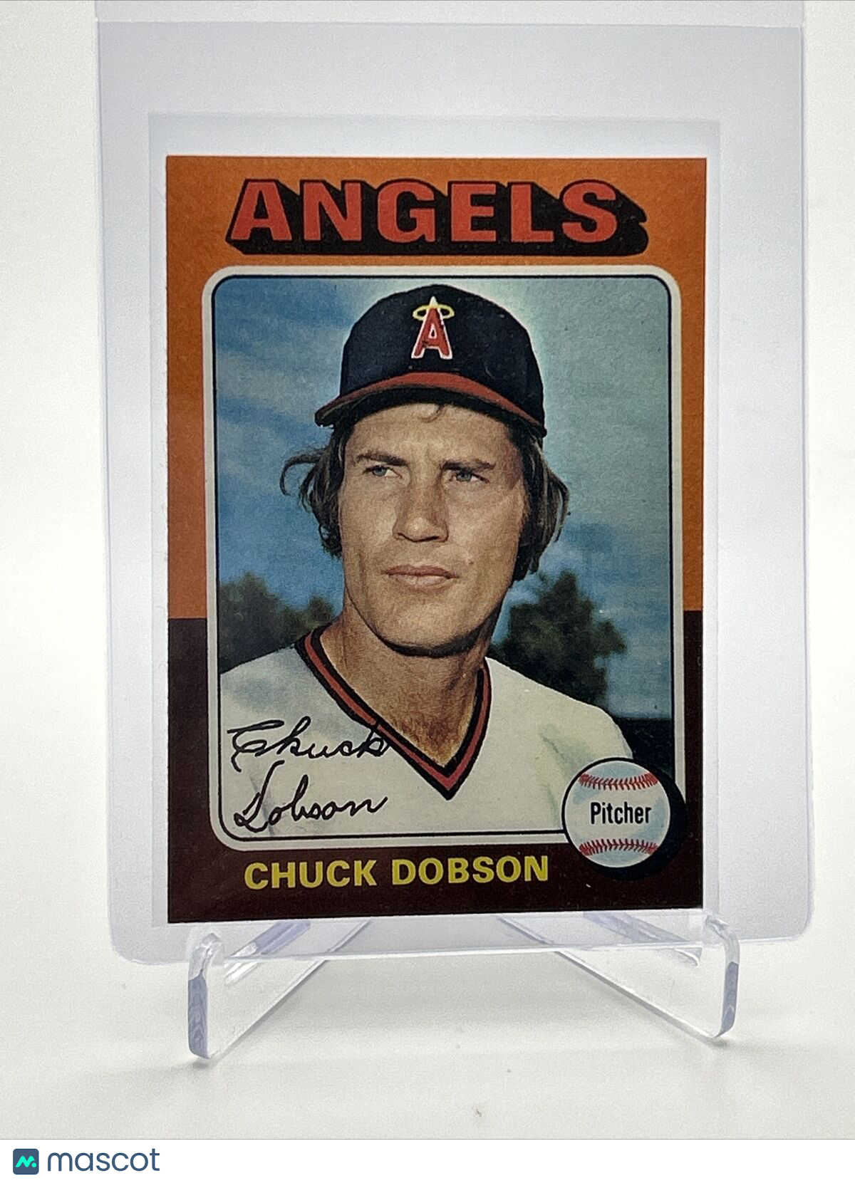 1975 Topps Chuck Dobson Baseball Card #635 NM Quality FREE SHIPPING