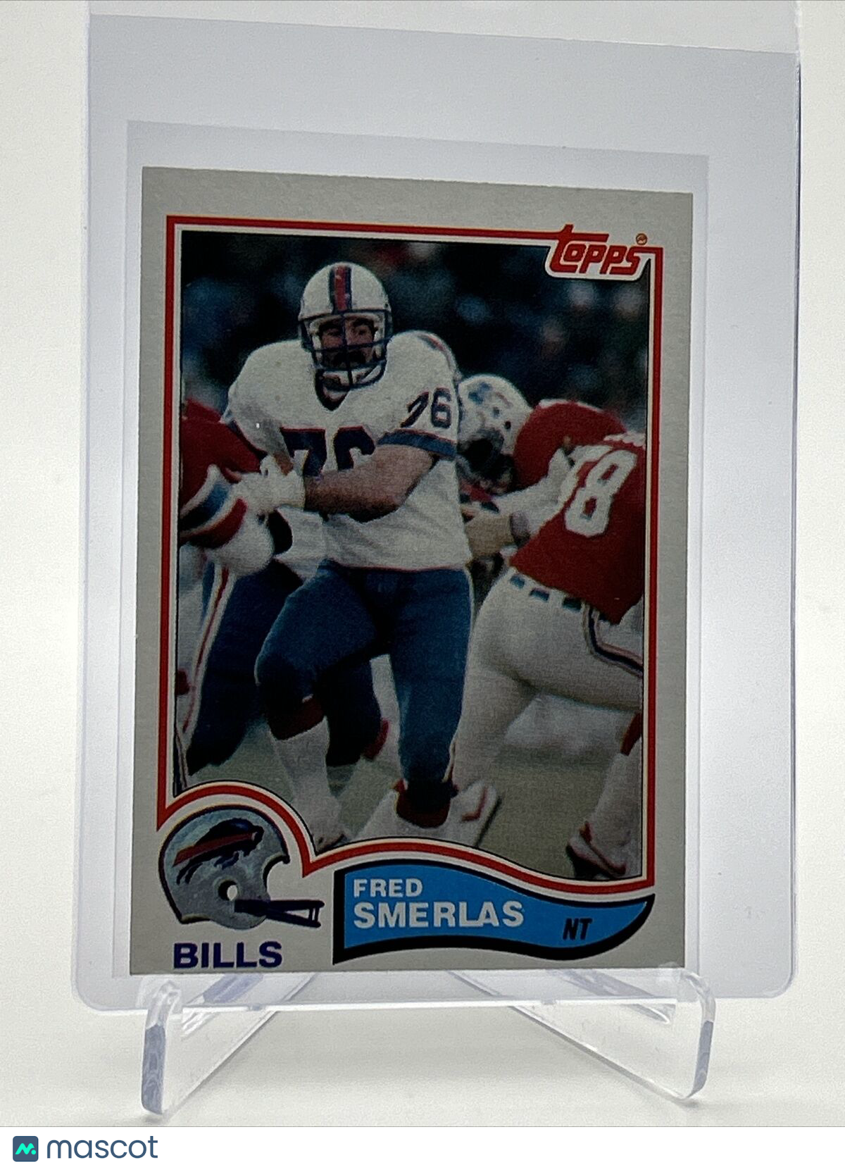 1982 Topps Fred Smerlas Football Card #35 NM-MT FREE SHIPPING
