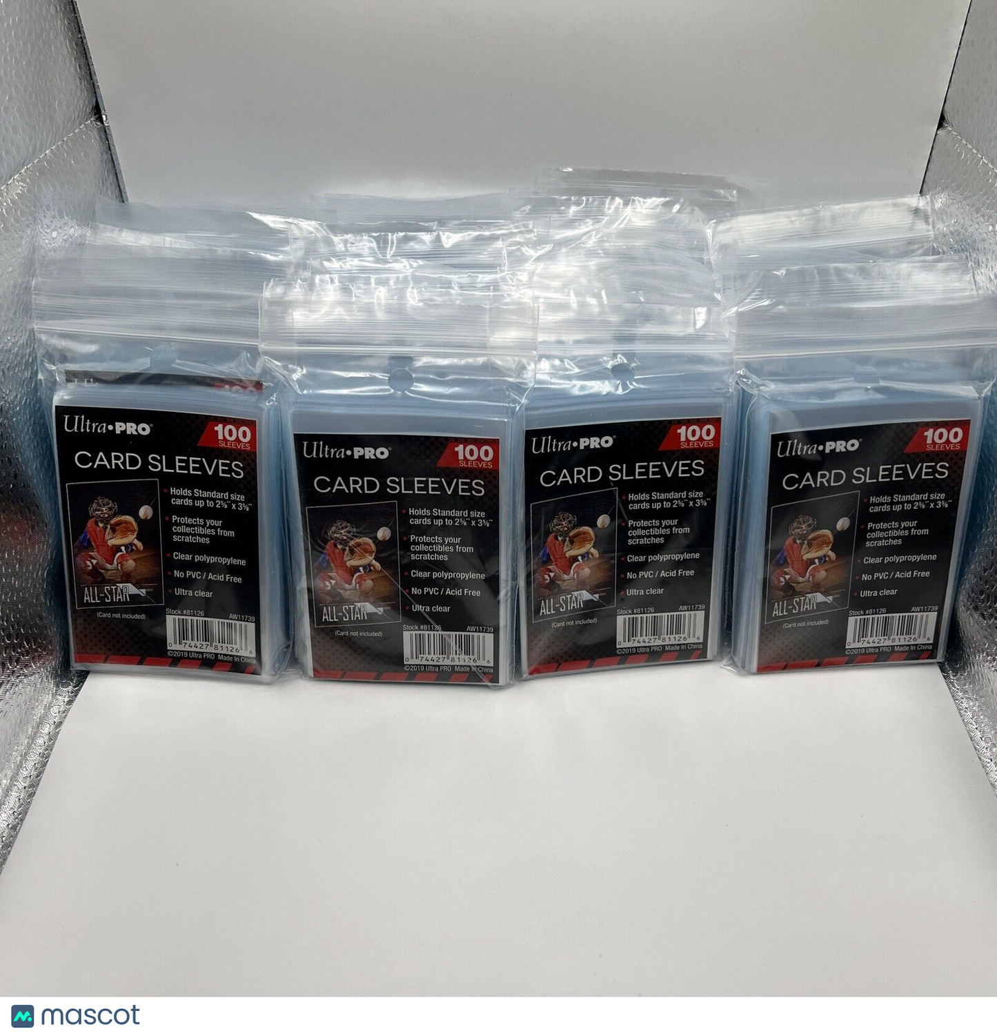 Ultra Pro Penny Card Soft Sleeves 40 Packs of 100 for Standard Cards, 4000 Total