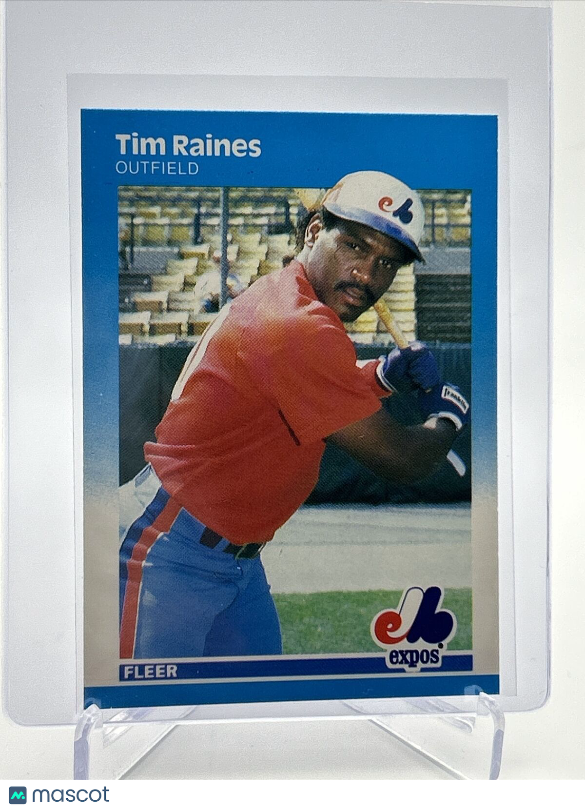 1987 Fleer Tim Raines Baseball Card #328 Mint FREE SHIPPING