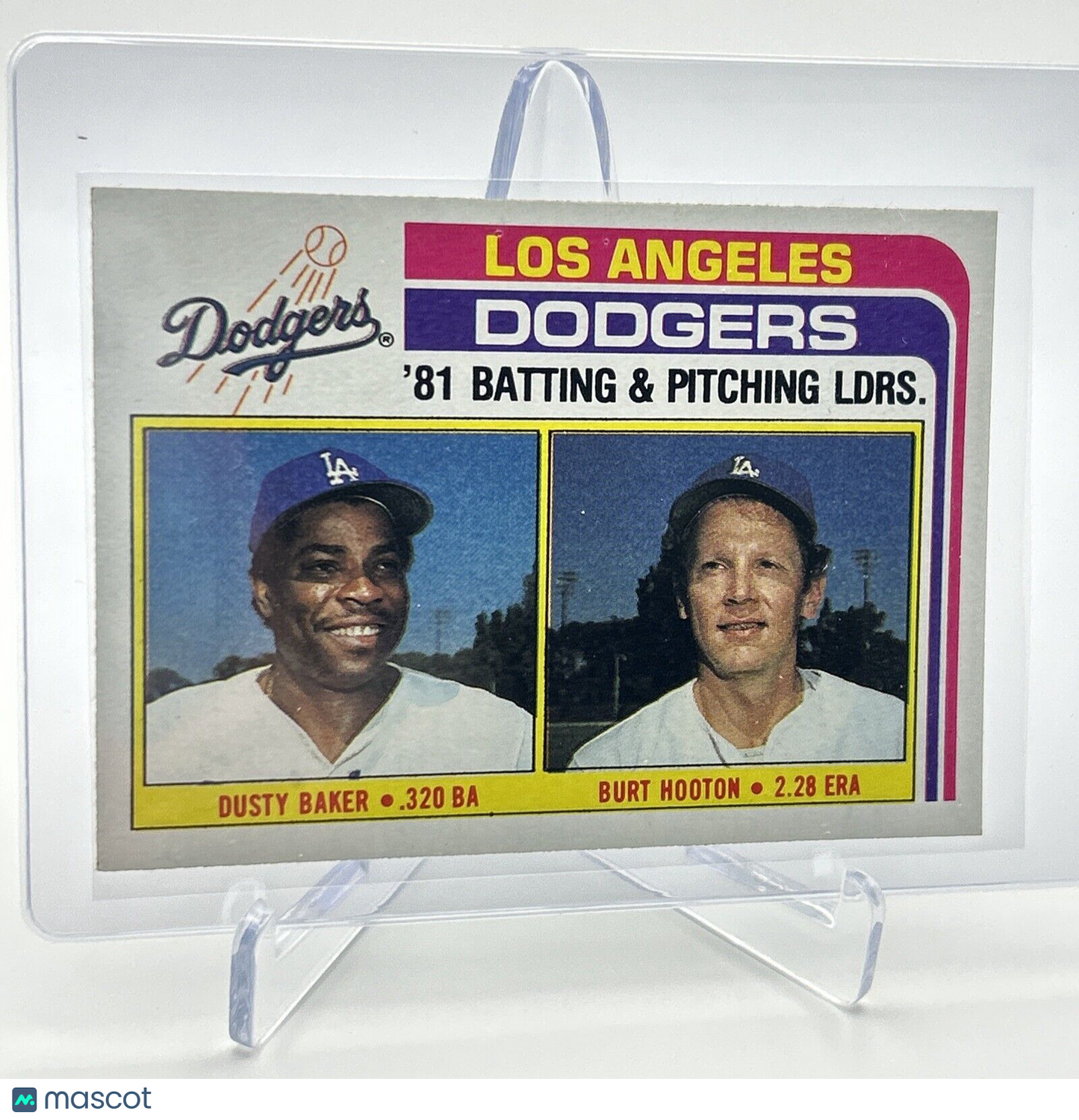 1982 Topps Dodgers Leaders/Checklist Baseball Card #311 NM-Mint FREE SHIPPING
