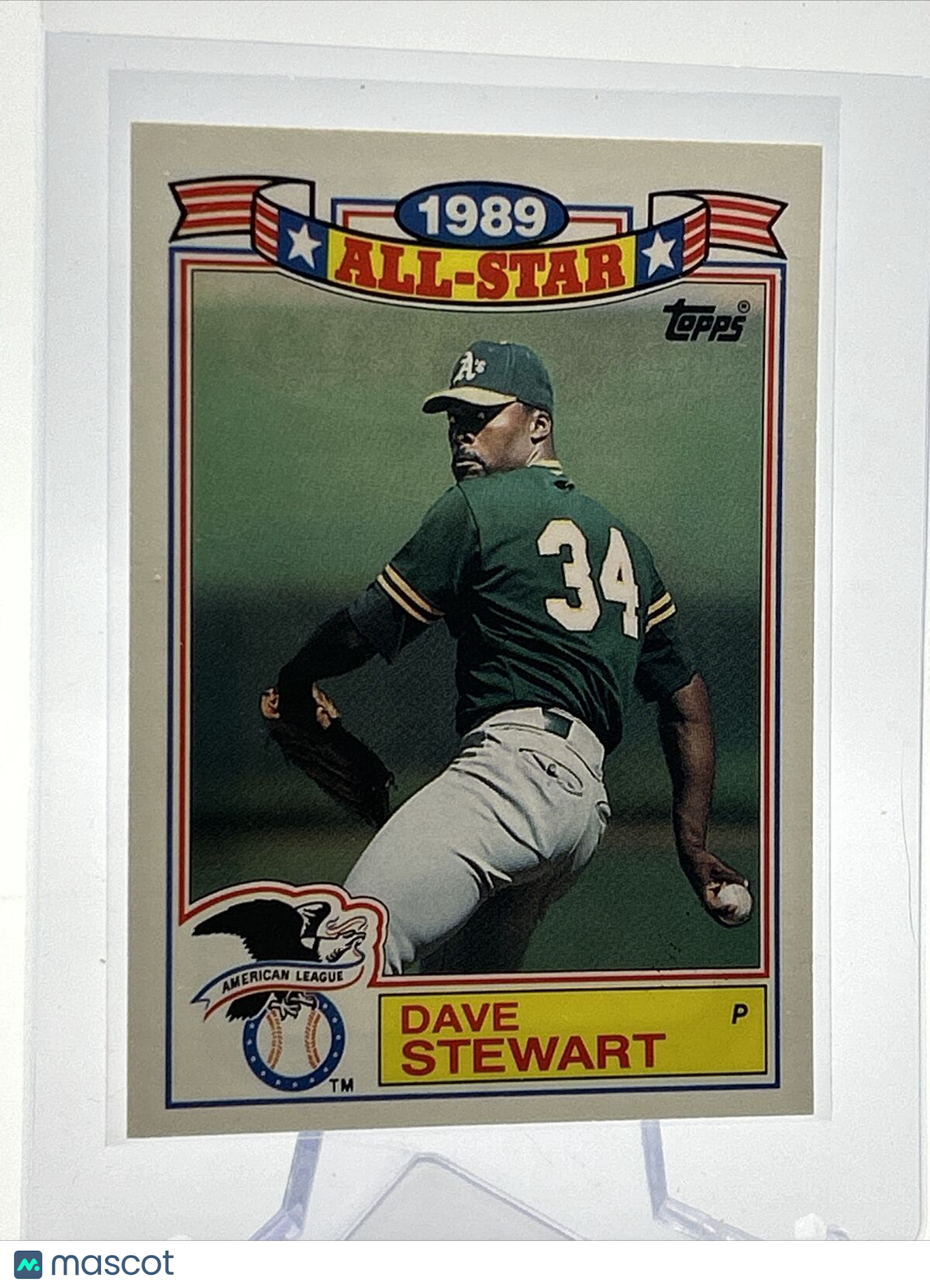 1990 Topps Glossy All-Stars Dave Stewart Baseball Card #21 Mint FREE SHIPPING