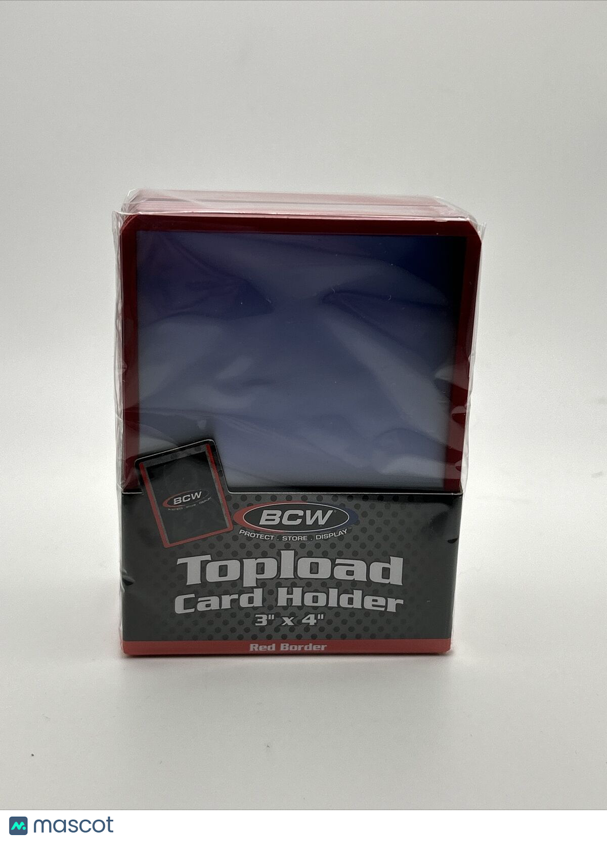 BCW 3X4 RED BORDER Toploaders 35pt 1 Pack of 25 for Standard Sized Cards