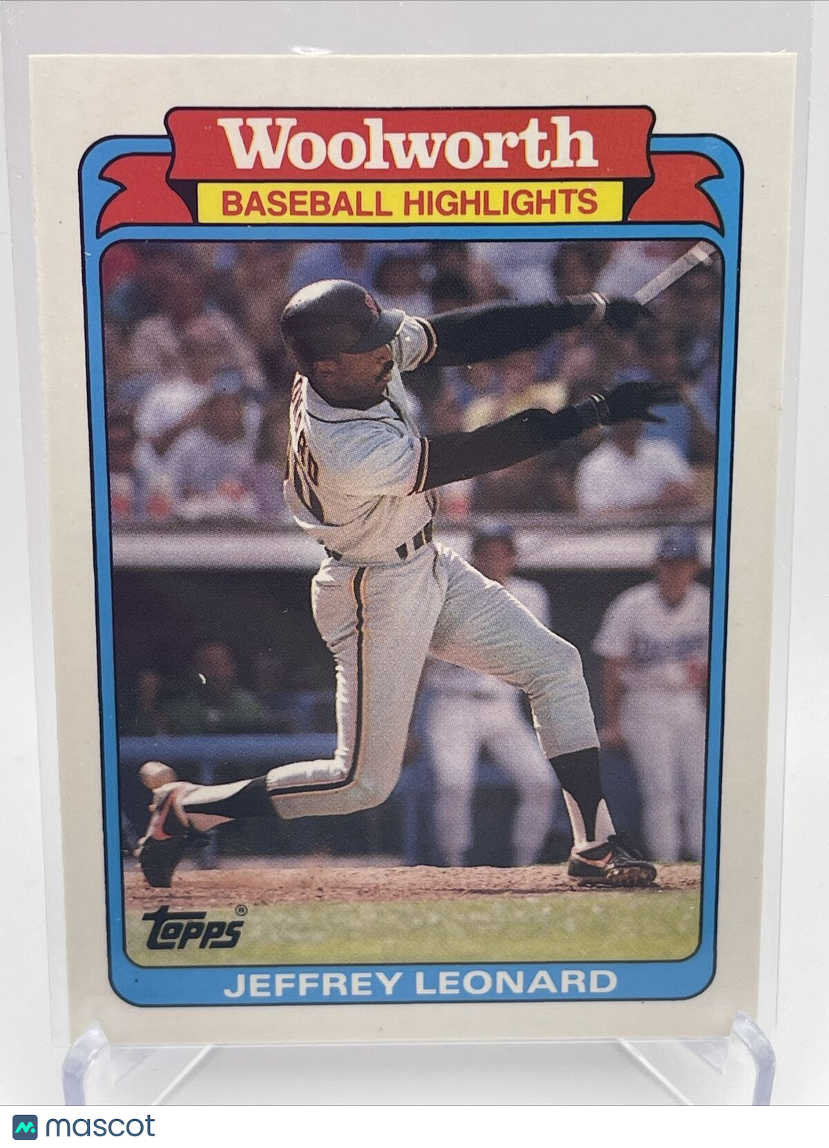 1988 Topps Woolworth Jeffrey Leonard Baseball Card #17 Mint FREE SHIPPING