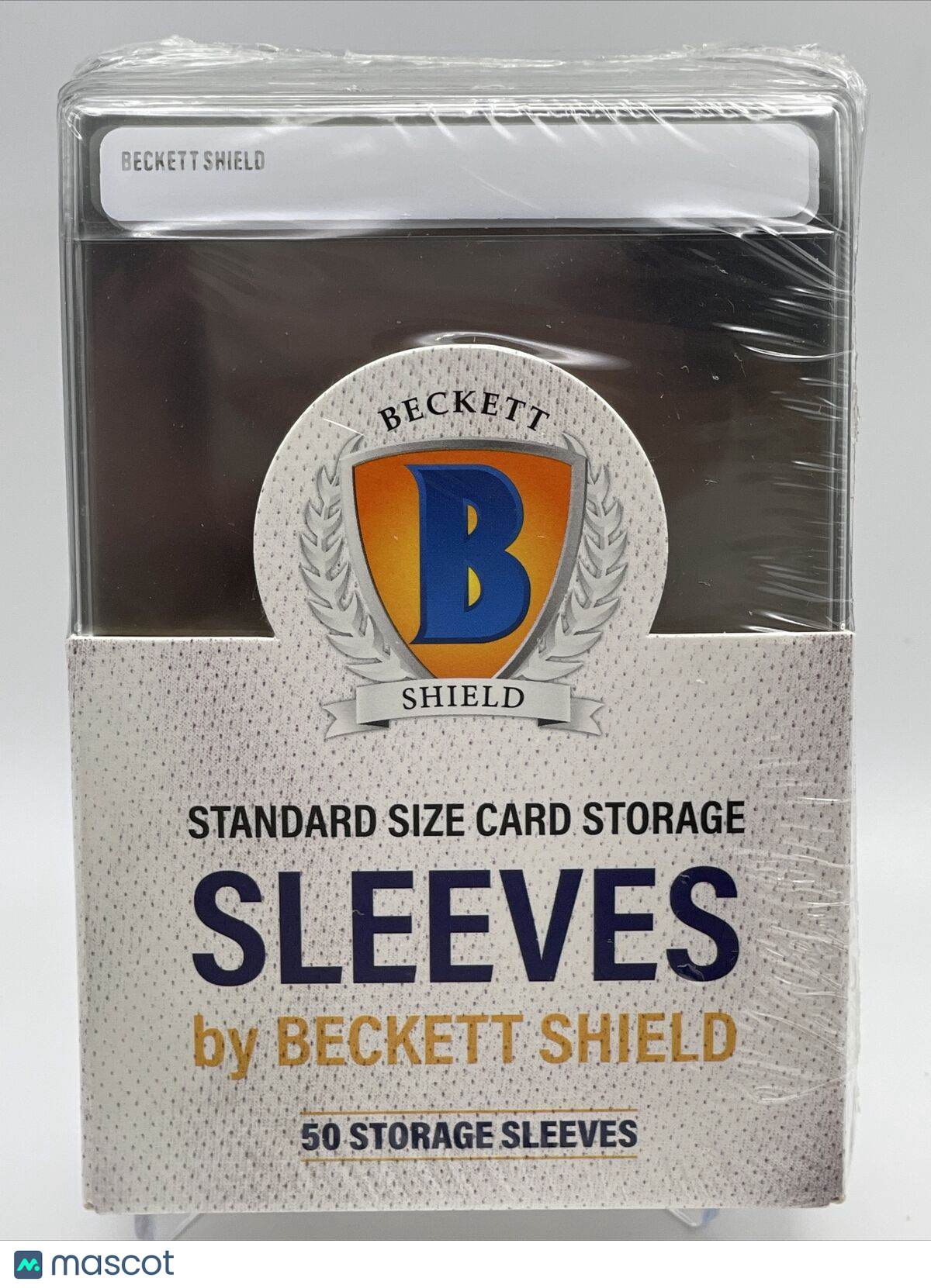Beckett Shield Standard Size Semi-Rigid Sleeves 1 Pack of 50 for Standard Cards