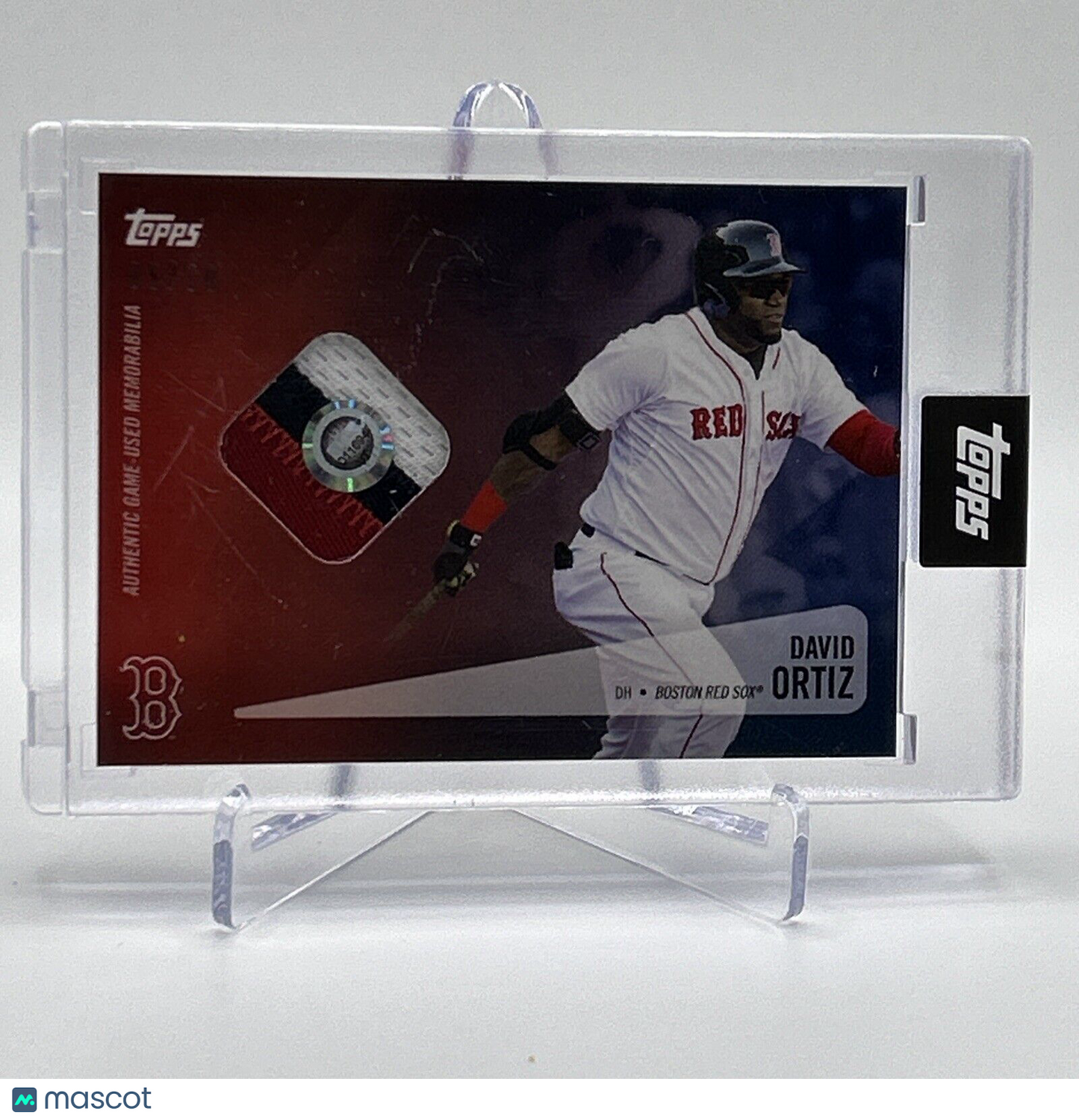 2021 Topps Now David Ortiz Patch Relic Baseball Card #BOS6B 5/10