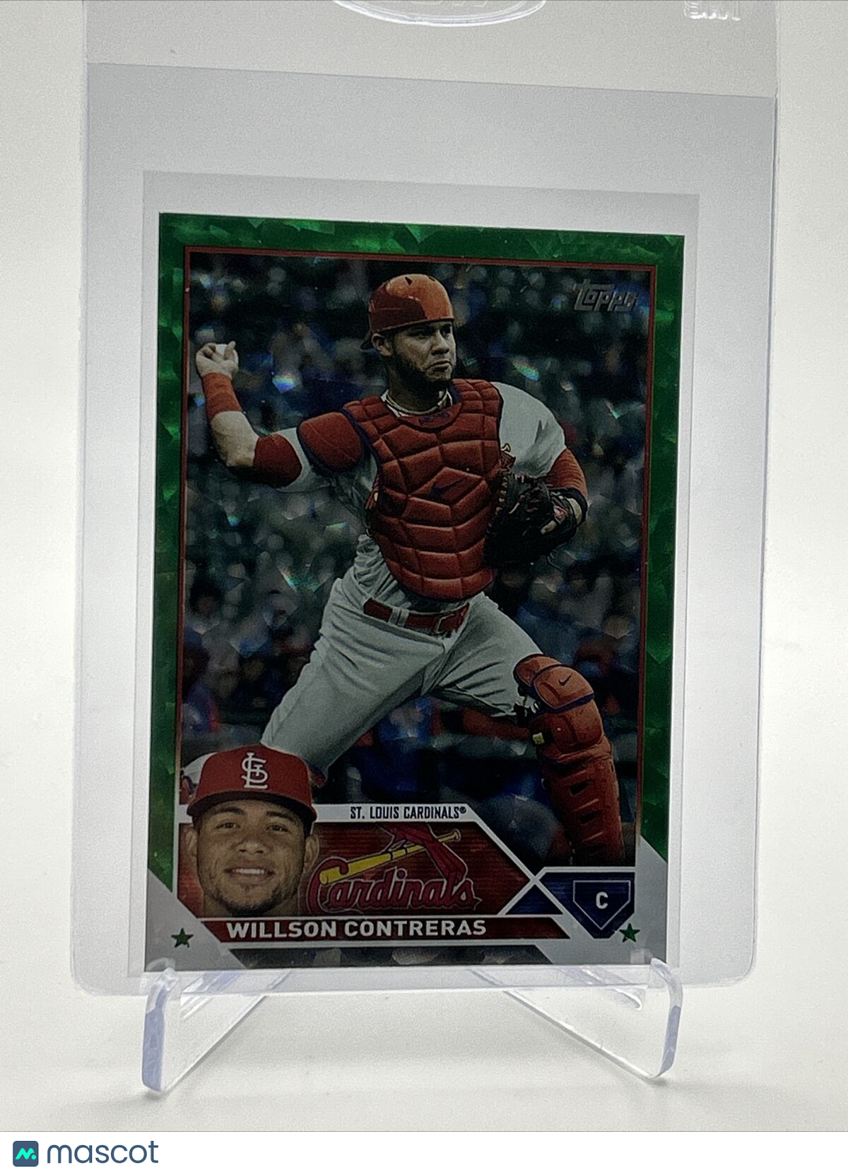 2023 Topps Green Foil Willson Contreras Baseball Card #417 150/499 FREE SHIPPING