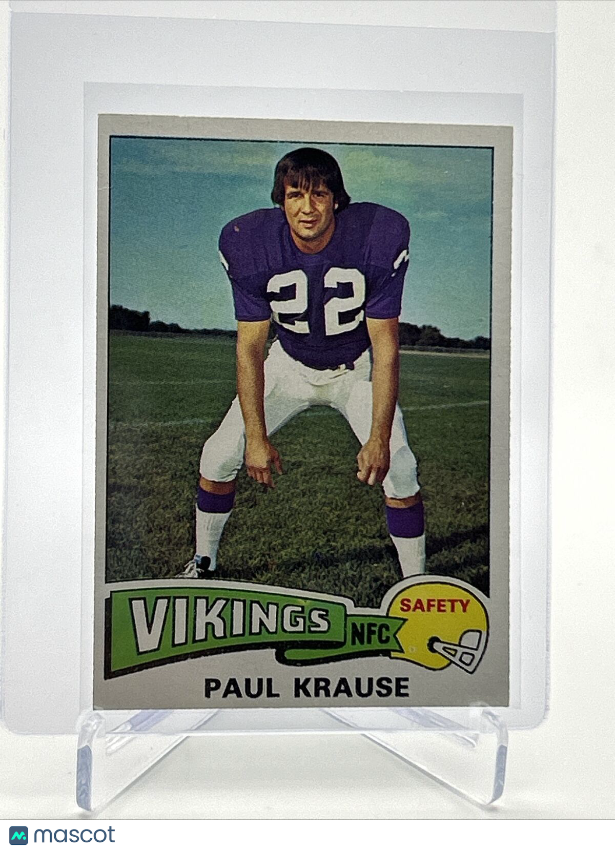 1975 Topps Paul Krause Football Card #496 NM Quality FREE SHIPPING