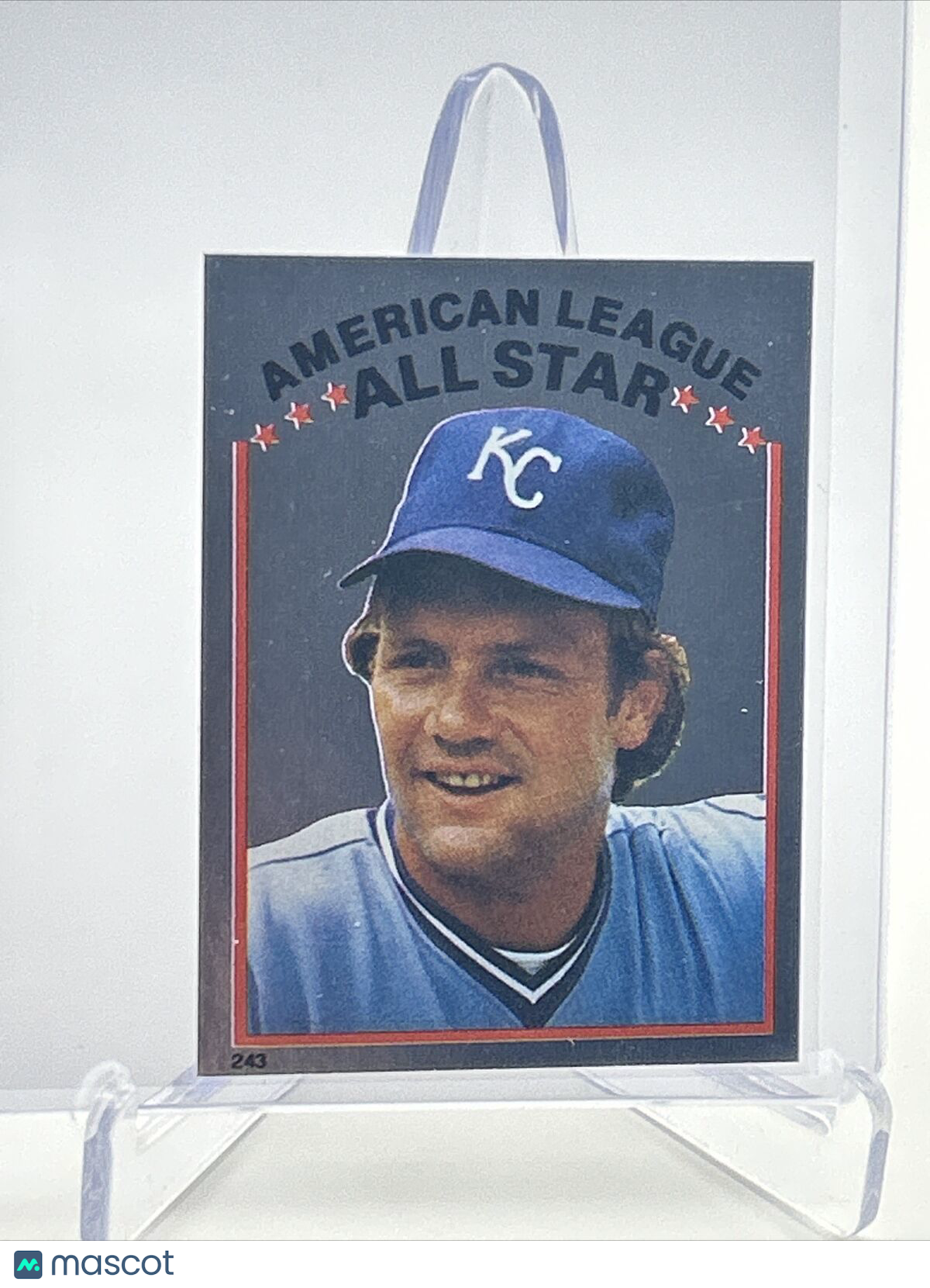 1981 Topps Stickers George Brett FOIL Baseball Card #243 NM-Mint FREE SHIPPING