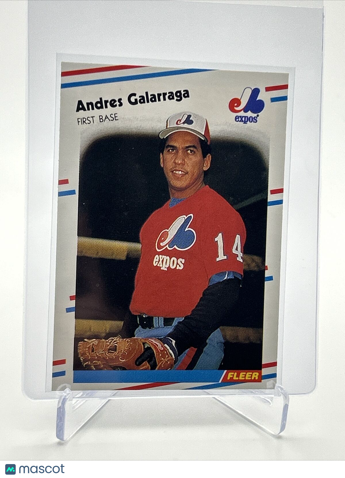 1988 Fleer Andres Galarraga Baseball Card #184 Mint FREE SHIPPING