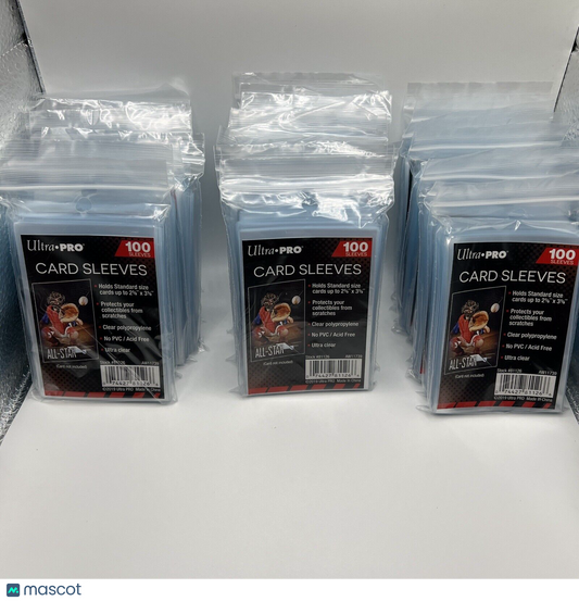 Ultra Pro Penny Card Soft Sleeves 30 Packs of 100 for Standard Cards, 3000 Total