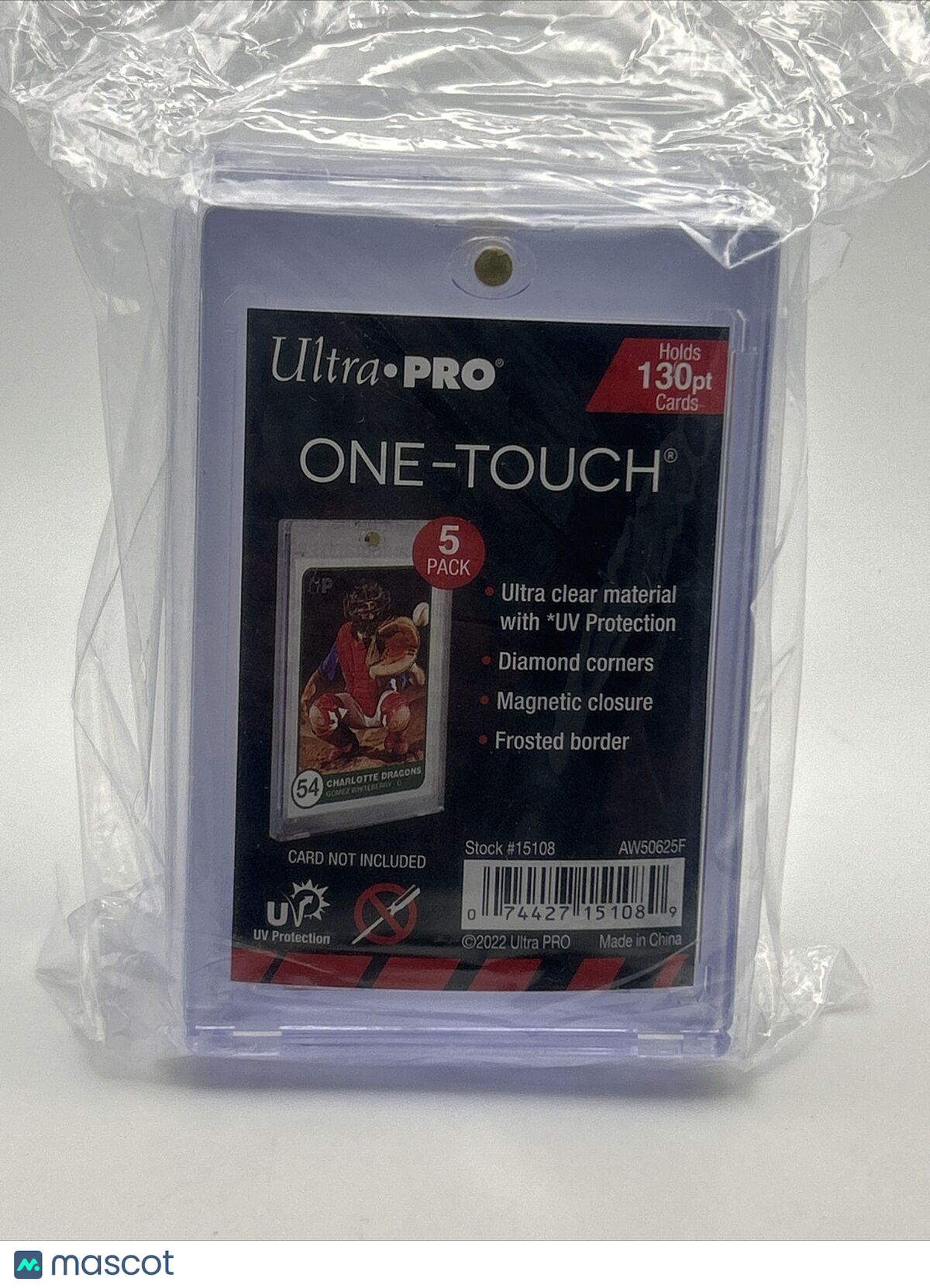 Ultra Pro One-Touch Thick Card 130pt Point Magnetic Card Holder - 5 PACK