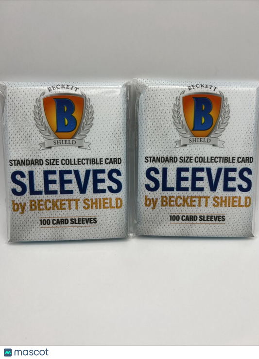 Beckett Shield Soft Penny Card Sleeves 2 Packs of 100 Sleeves for Standard Cards