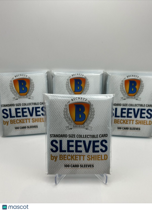 Beckett Shield Soft Penny Card Sleeves 4 Packs of 100 Sleeves for Standard Cards