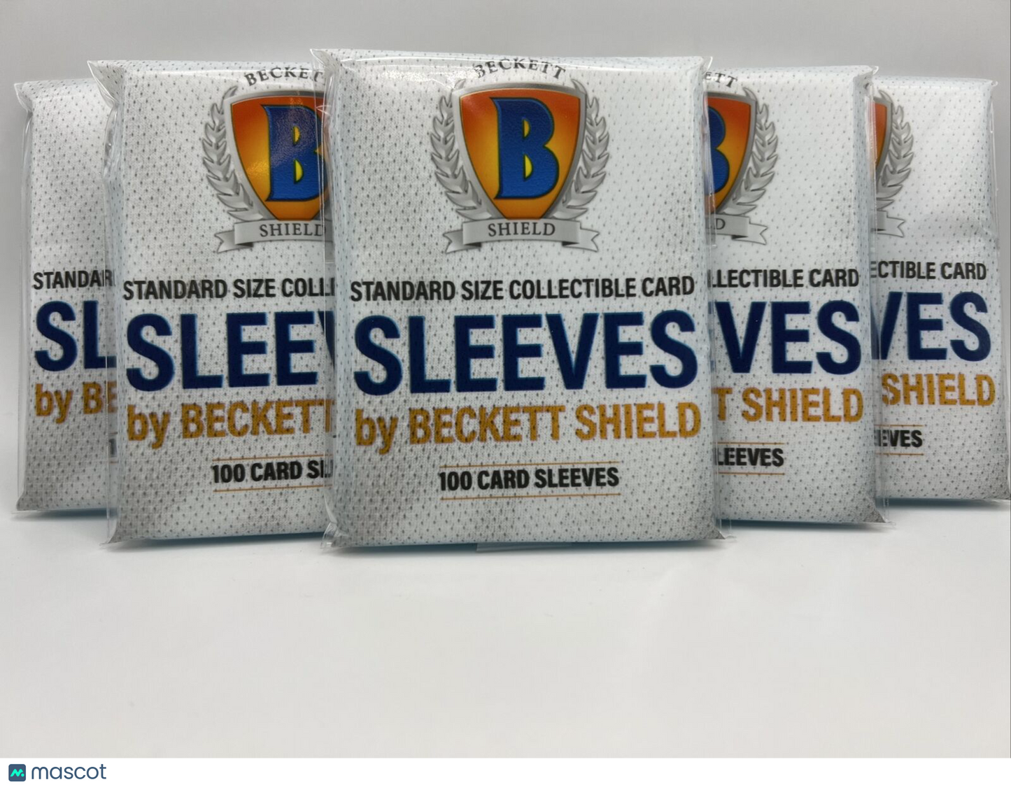 Beckett Shield Soft Penny Card Sleeves 5 Packs of 100 Sleeves for Standard Cards