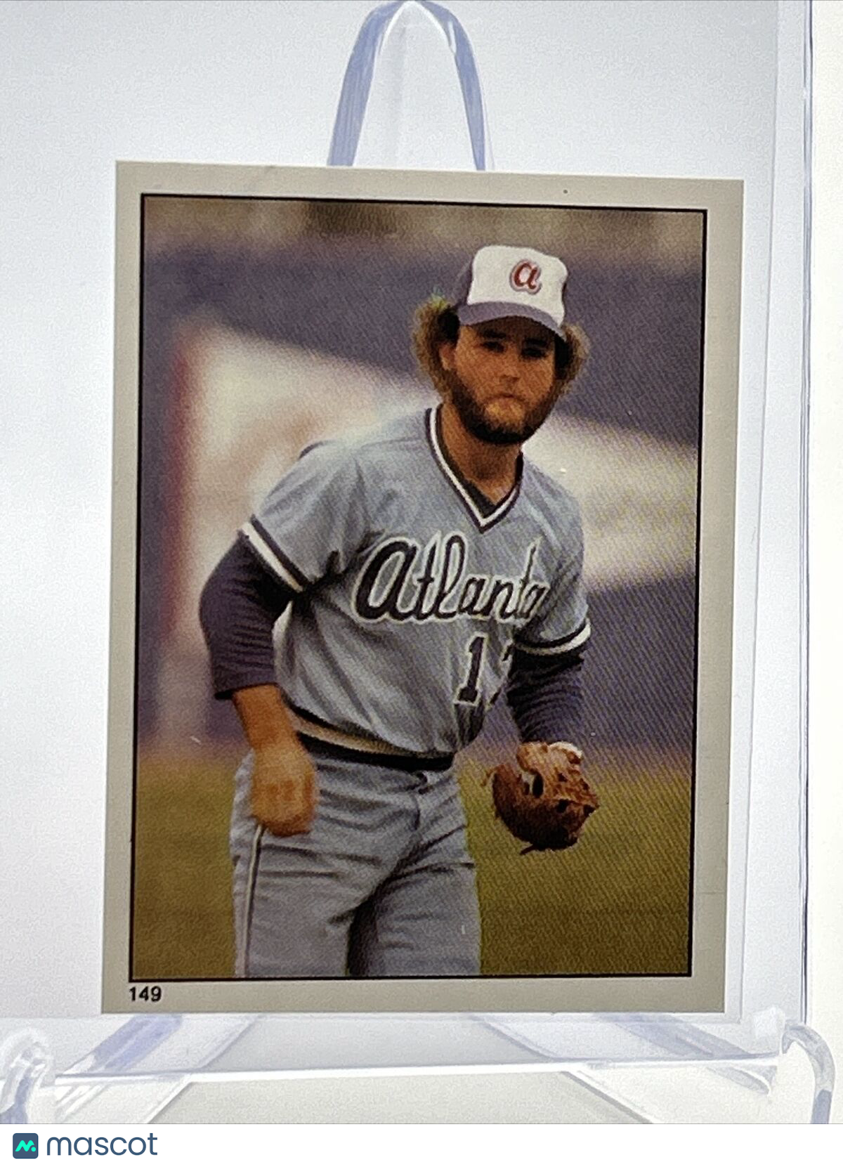 1981 Topps Stickers Glenn Hubbard Baseball Card #149 NM-Mint FREE SHIPPING