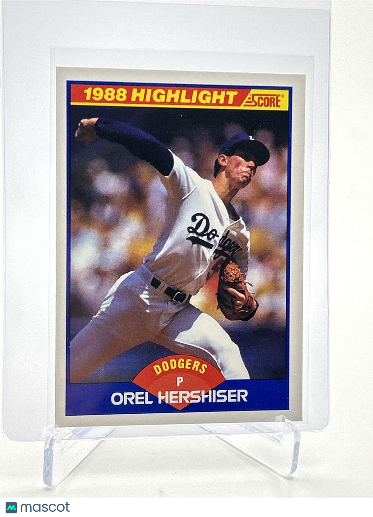 1989 Score Orel Hershiser Baseball Card #653 Mint FREE SHIPPING