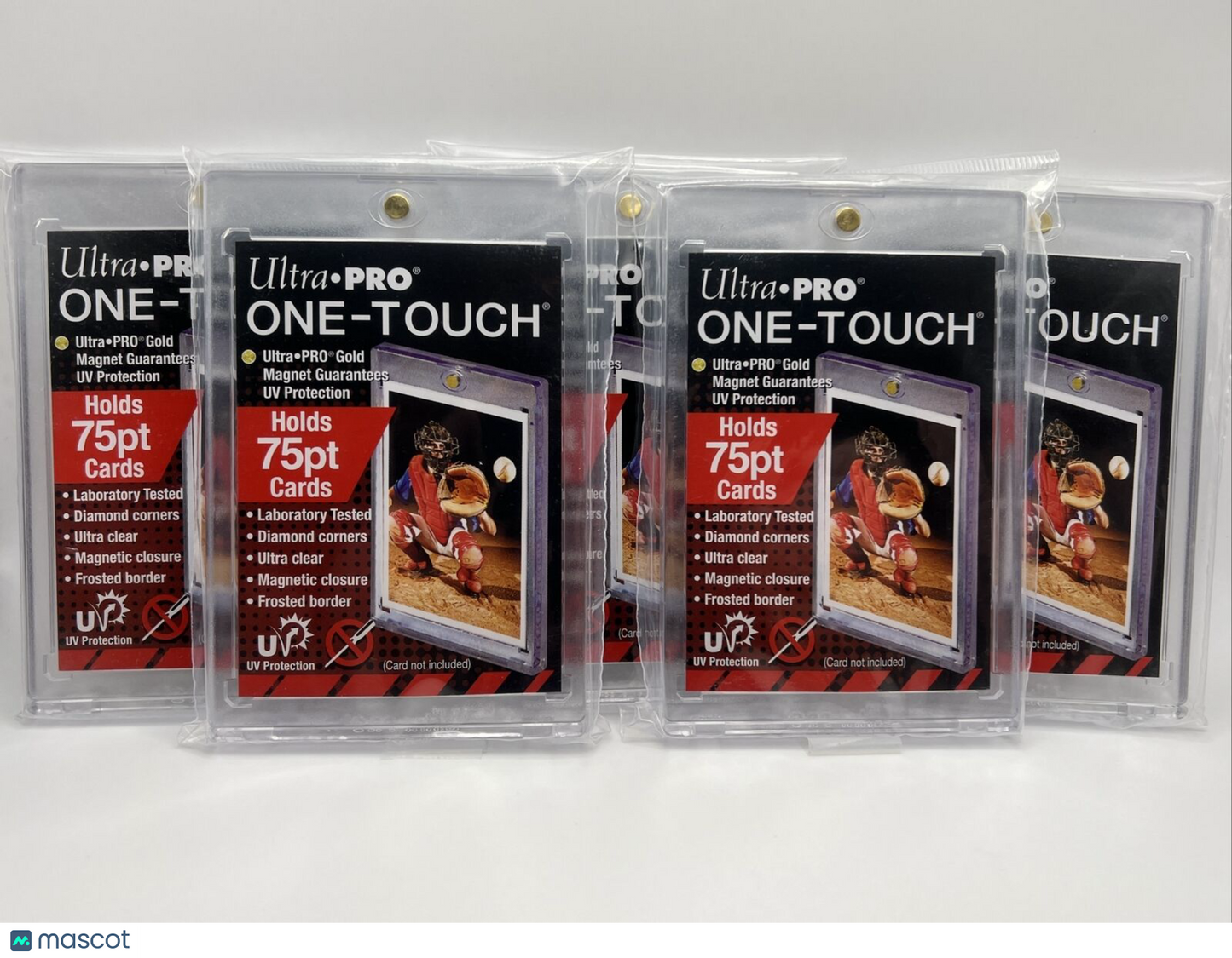 Ultra Pro One-Touch 75pt Point Magnetic Card Holder - LOT of 5