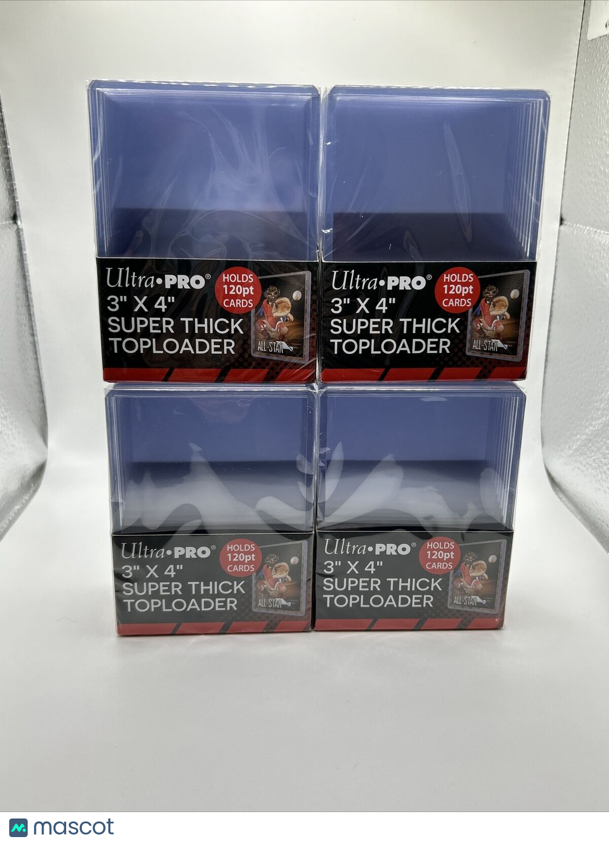 Ultra Pro 3X4 Super Thick Toploaders 120pt Point 4 Packs of 10 for Thick Cards
