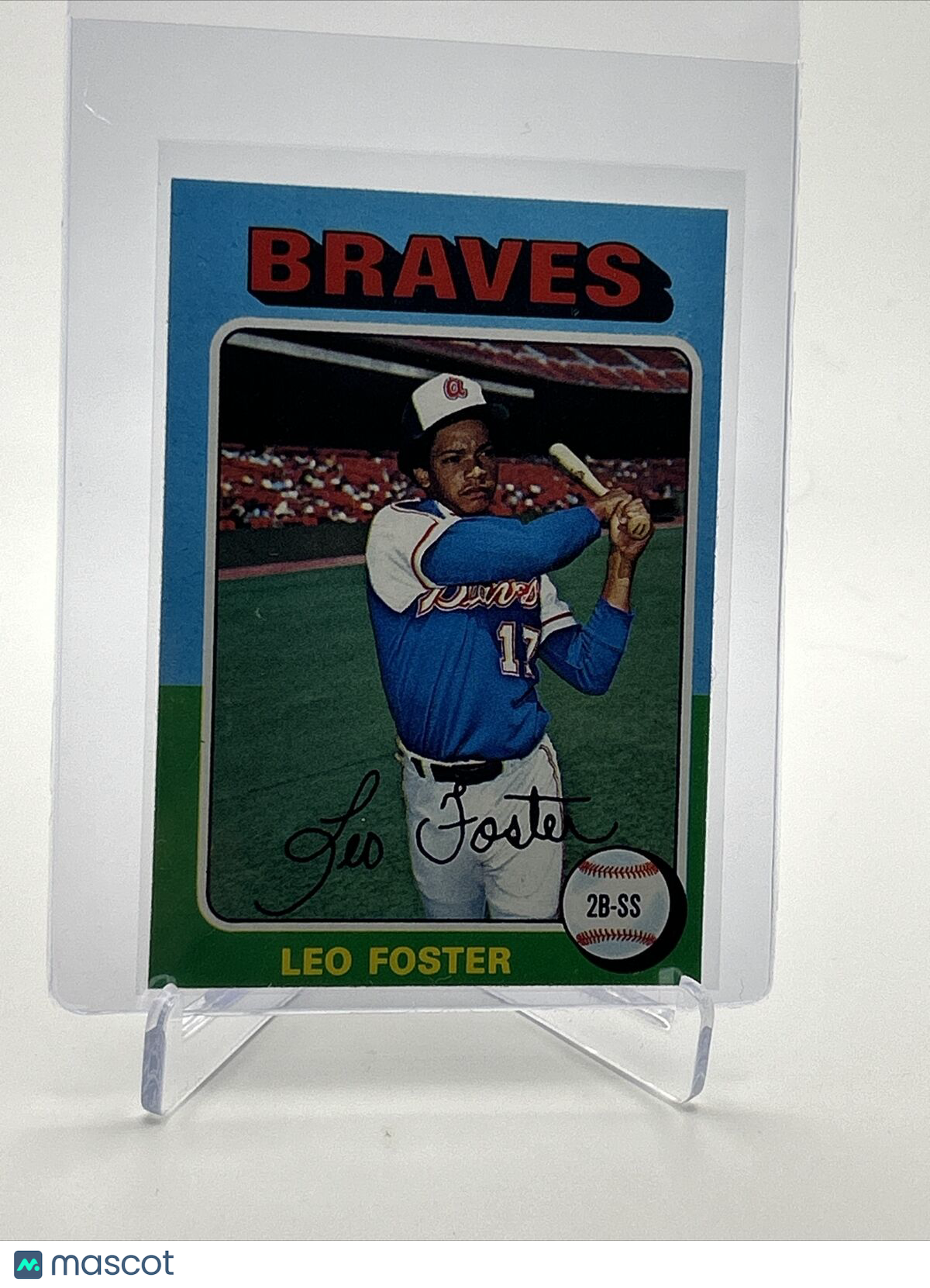 1975 Topps Leo Foster Baseball Card #418 NM Quality FREE SHIPPING