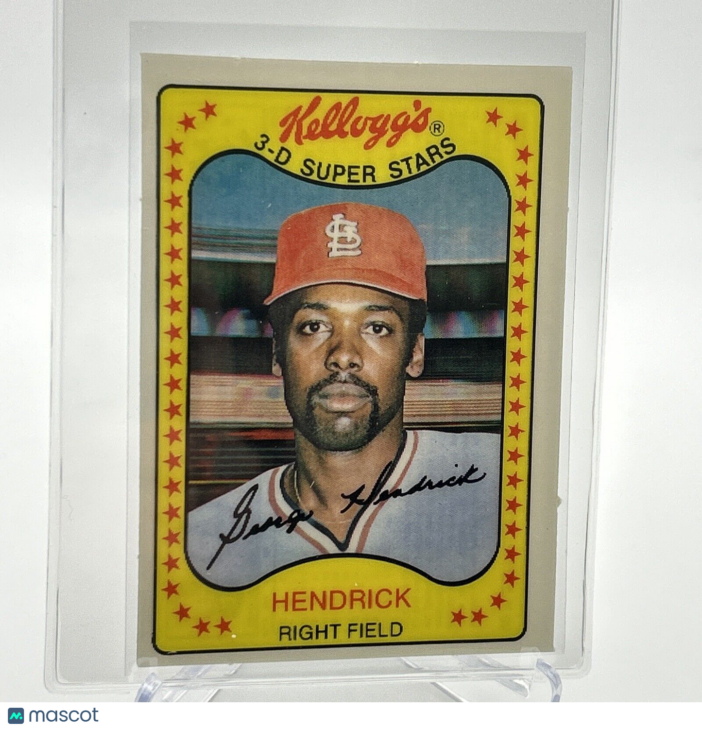 1981 Kellogg's George Hendrick Baseball Card #35 NM-Mint FREE SHIPPING