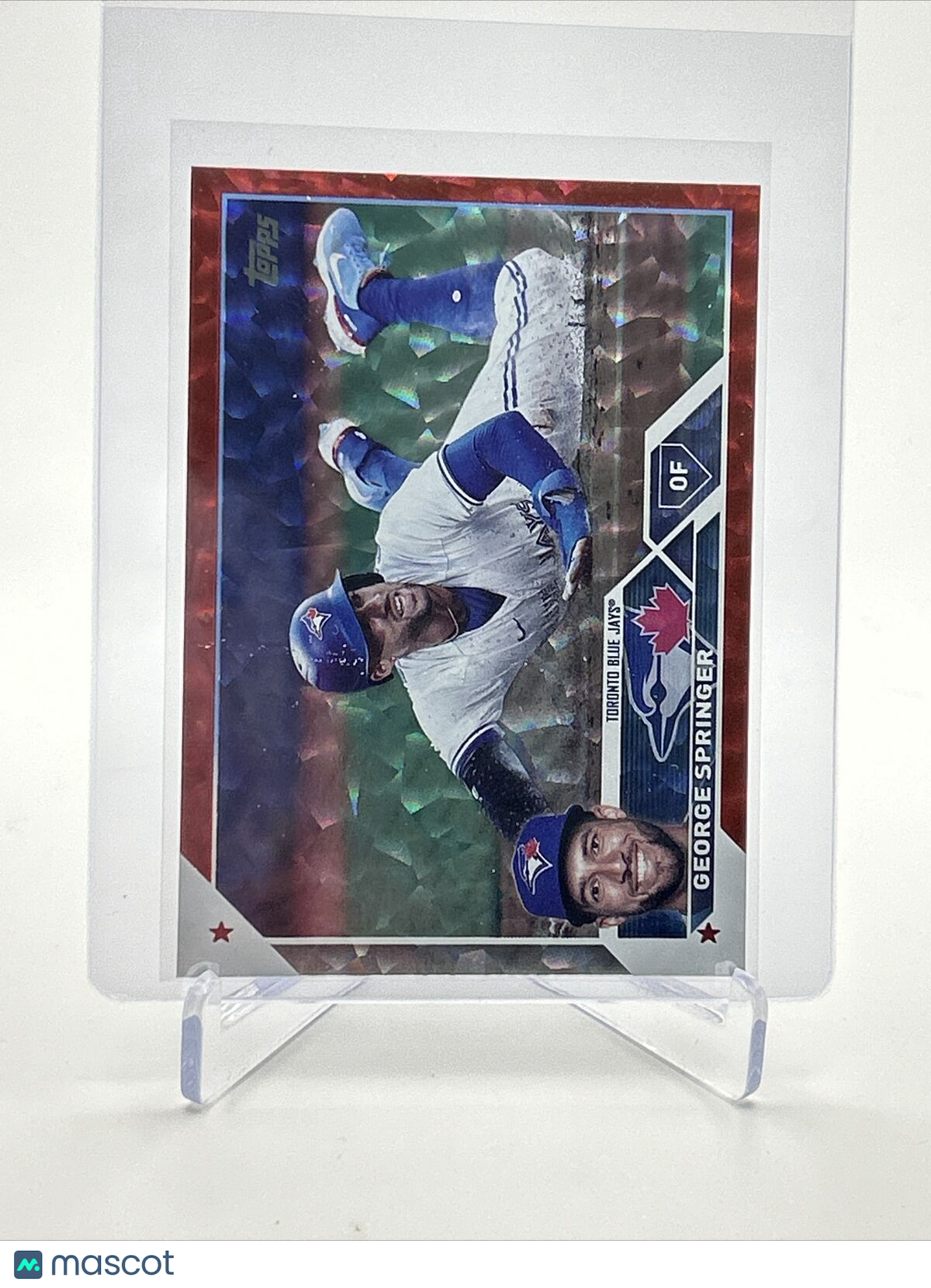 2023 Topps Red Foil George Springer Baseball Card #414 47/199 FREE SHIPPING