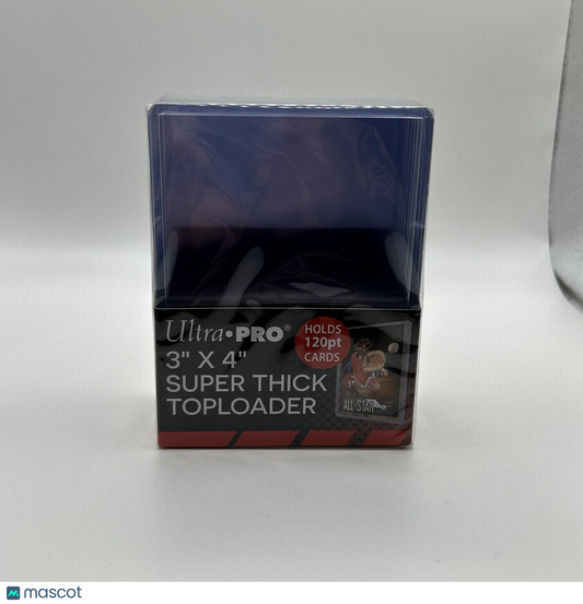 Ultra Pro 3X4 Super Thick Toploaders 120pt Point 1 Pack of 10 for Thick Cards