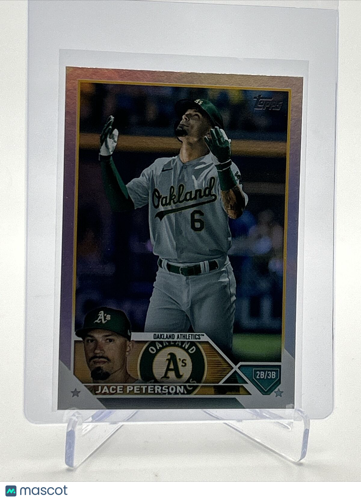 2023 Topps RAINBOW FOIL Jace Peterson Baseball Card #619 FREE SHIPPING