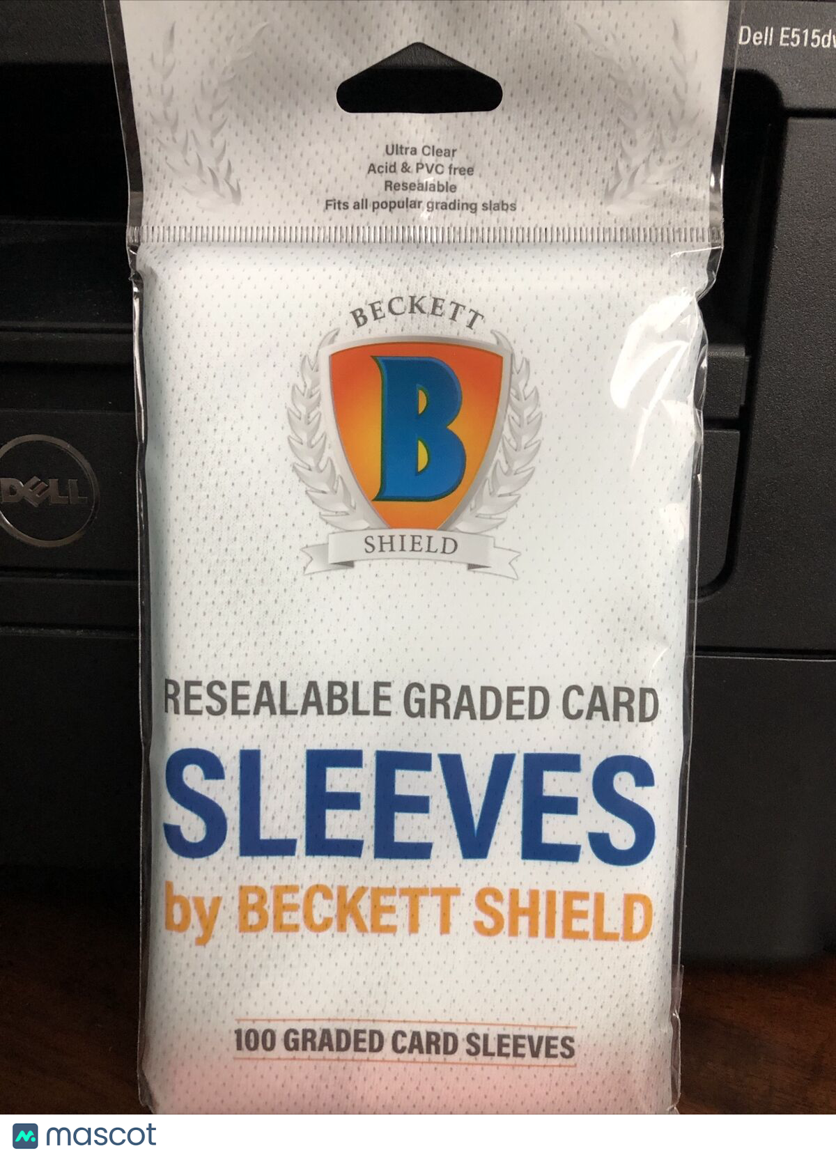 Beckett Shield Resealable Graded Card Sleeves 1 Pack of 100 Sleeves