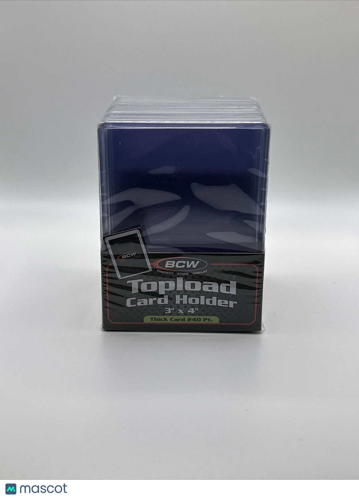 BCW 3X4 Thick Card Toploaders 1 Pack of 10 for up to 240pt Cards