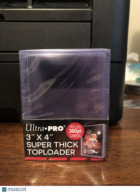 Ultra Pro 3X4 Super Thick Toploaders 1 Pack of 5 for up to 360pt Cards