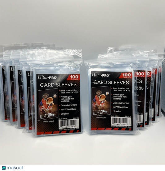 Ultra Pro Penny Card Soft Sleeves 10 Packs of 100 for Standard Sized Cards