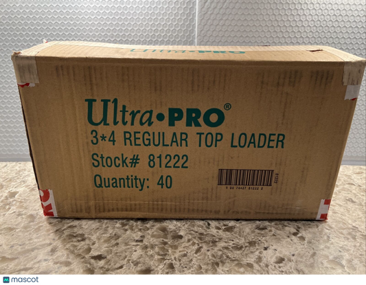 Ultra Pro 3X4 Regular Card Toploaders 35pt 40 Packs of 25 per pack, 1000 total