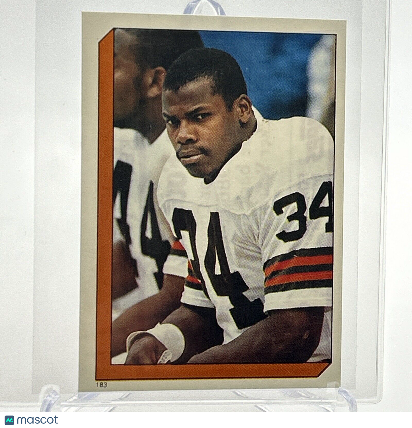 1986 Topps Kevin Mack Football Sticker Card #183 NM-MT FREE SHIPPING