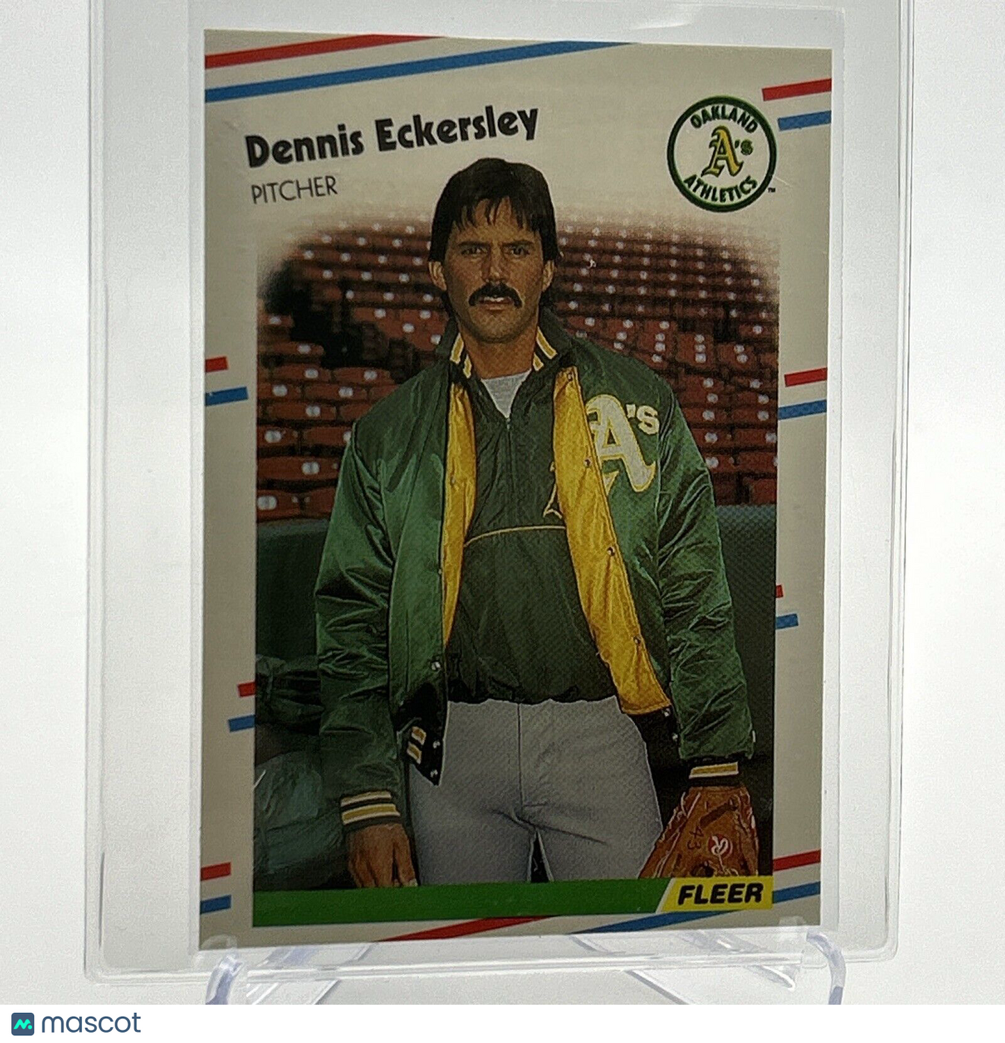 1988 Fleer GLOSSY Dennis Eckersley Baseball Card #279 Mint FREE SHIPPING