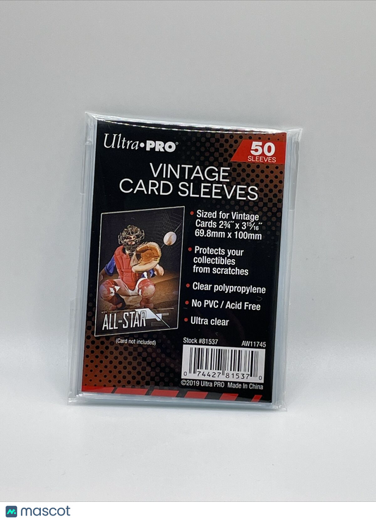 Ultra Pro Penny Card Soft Sleeves 1 Pack of 50 for VINTAGE Sized Cards