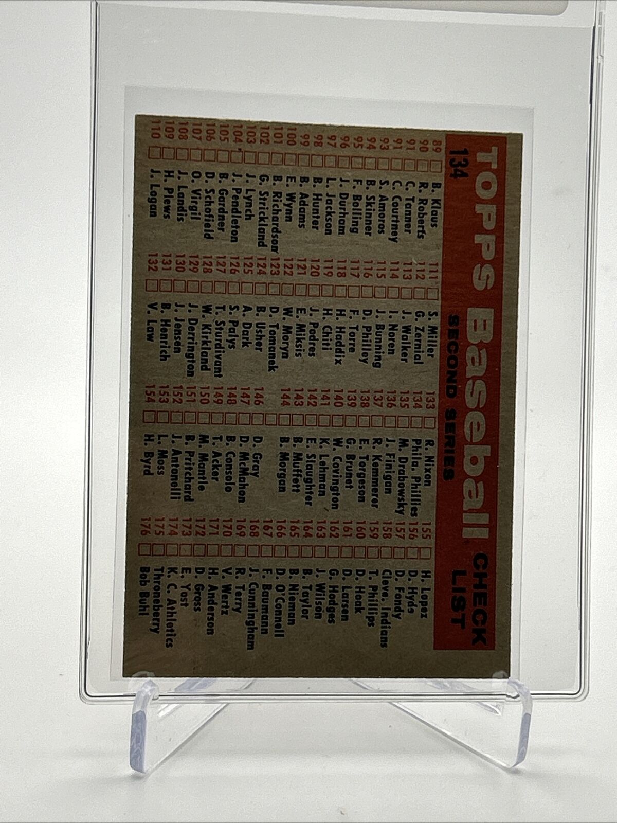 1958 Topps Philadelphia Phillies Baseball Card #134 EX-MT Quality FREE SHIPPING
